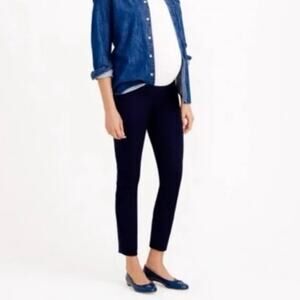 J. Crew Navy Blue Side Panel Maternity Minnie Pants Size 12